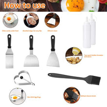 Load image into Gallery viewer, Stainless Steel Griddle Grill Utensil Set-12 Pieces
