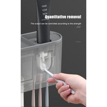 Load image into Gallery viewer, Woo Toothbrush Holder With Auto Toothpaste Squeezer and Storage Shelves

