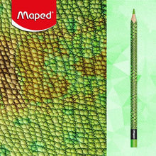 Load image into Gallery viewer, Maped Animal Triangular Colour Pencils 12's
