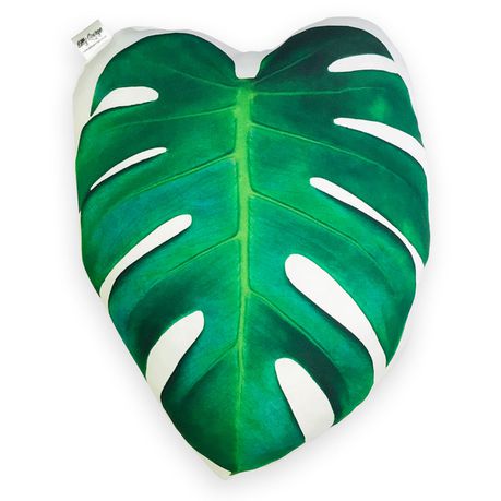Monstera Shaped Scatter Cushion - 42cm x30cm Buy Online in Zimbabwe thedailysale.shop