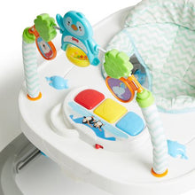 Load image into Gallery viewer, George &amp; Mason Baby - Penguin Toy Blue Chevron Walker
