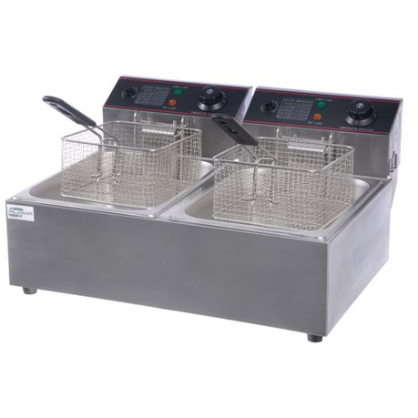 Aloma - Double Electric Deep Fryer - 6L + 6L - Silver Buy Online in Zimbabwe thedailysale.shop