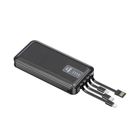 WUW U40 Power bank 20000mah with 4 Output Cables Buy Online in Zimbabwe thedailysale.shop
