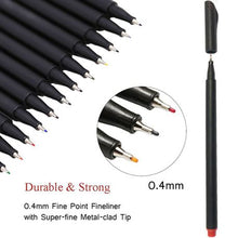 Load image into Gallery viewer, 24 Set Fineliner Pen Marker Highlighter Colouring Pen Set Arts Crafts
