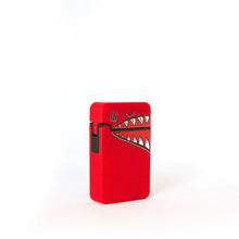 Load image into Gallery viewer, Zenga Grand Jet Flame Shark Lighter - Red
