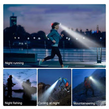 Load image into Gallery viewer, USB Rechargeable Headlamp - LED Headlight Torch

