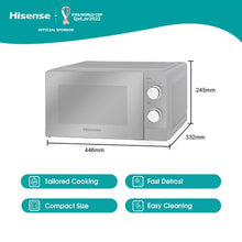 Load image into Gallery viewer, Hisense-20L Microwave Oven-Silver
