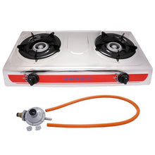 Load image into Gallery viewer, SAFY - Double-Burner Gas Stove (Stainless-Steel Top) - RH-GS214
