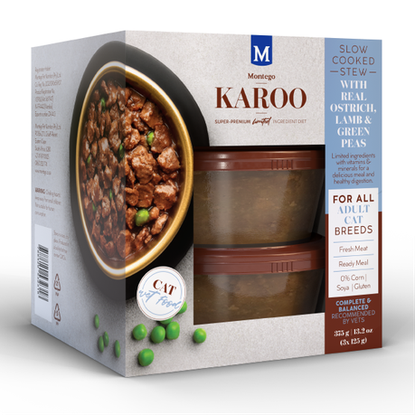 Montego Karoo Cat - Real Ostrich, Lamb and Peas Adult Cat Wet Food Buy Online in Zimbabwe thedailysale.shop