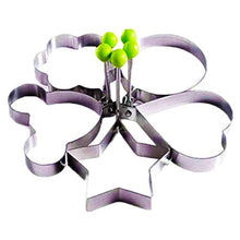 Load image into Gallery viewer, 4 Pack Stainless Steel Ring Moulds for Eggs, Flapjacks and Pancakes
