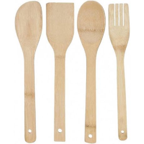 4 Piece Bamboo Kitchen Tools Buy Online in Zimbabwe thedailysale.shop