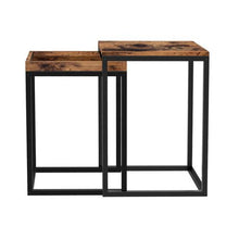 Load image into Gallery viewer, Bragg Tokyo Rustic Nesting Side Tables, Brown
