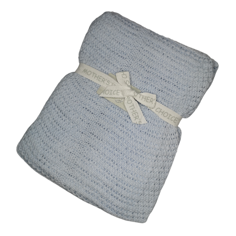 Mothers Choice - Cellular Baby Receiving Blanket - Blue