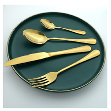 Load image into Gallery viewer, 24 Piece  Gold Cutlery Set
