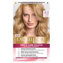 Load image into Gallery viewer, LOreal Excellence Creme 8.3 Natural Golden Blonde
