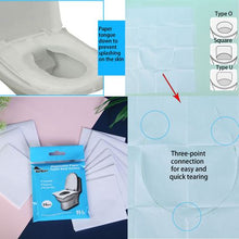 Load image into Gallery viewer, Heartdeco Disposable Paper Toilet Seat Covers Travel 16 Packs of 10 Sheets
