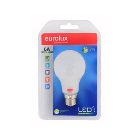 Eurolux Lamp Led A60 6W B22 Cw Buy Online in Zimbabwe thedailysale.shop