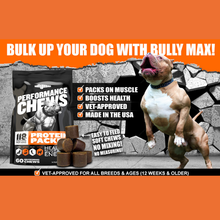Load image into Gallery viewer, Bully Max Performance Chews - Muscle Building Chews for Dogs - 60 Chews

