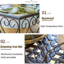 Load image into Gallery viewer, Heartdeco Iron Balcony Plant Storage Rack Flower Pot Railing Shelf
