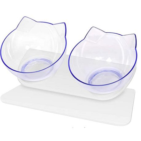 Pet Bowl - Double 15 Degrees Tilt Design Buy Online in Zimbabwe thedailysale.shop