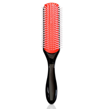 Load image into Gallery viewer, 9 Row Anti Static, Detangling, Curling and Styling Hair Brush - Black
