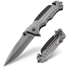 Load image into Gallery viewer, FA46 Titanium finish sharp Blade Tactical Folding Knife

