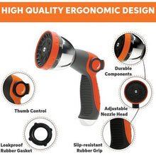 Load image into Gallery viewer, Hosepipe Water Spray Gun Nozzle for Garden Watering, Car &amp; Pet Wash
