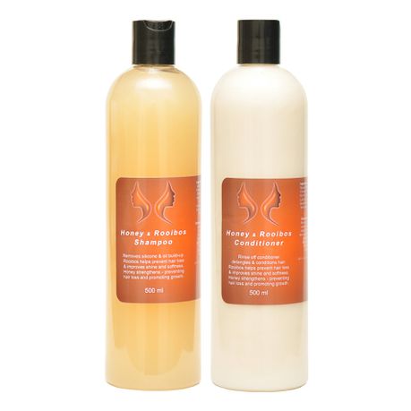 African Beauty Secret Honey & Rooibos Shampoo & Conditioner Combo 500ml