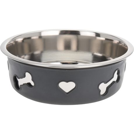 Grey Stainless Steel Dog Bow Buy Online in Zimbabwe thedailysale.shop