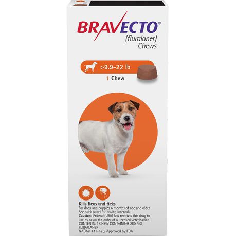 Bravecto Chewable Tick & Flea Tablet for Dogs - 4.5-10kg (1 Chew) Buy Online in Zimbabwe thedailysale.shop