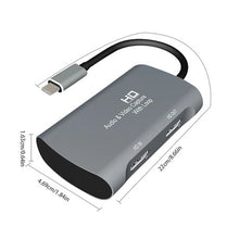 Load image into Gallery viewer, 1080P HDMI To HDMI + Type -C Audio And Video Capture Card With Loop -Z31A
