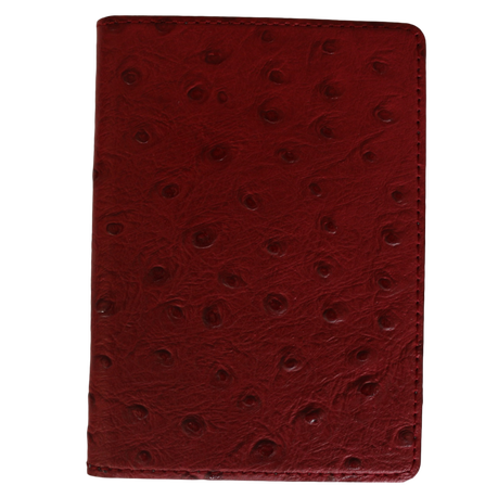 Passport Cover - Ostrich Leather - Red Buy Online in Zimbabwe thedailysale.shop