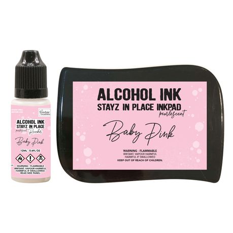 Stayz in Place Alcohol Ink Pad & Reinker (12ml) - Pearlescent - Baby Pink Buy Online in Zimbabwe thedailysale.shop