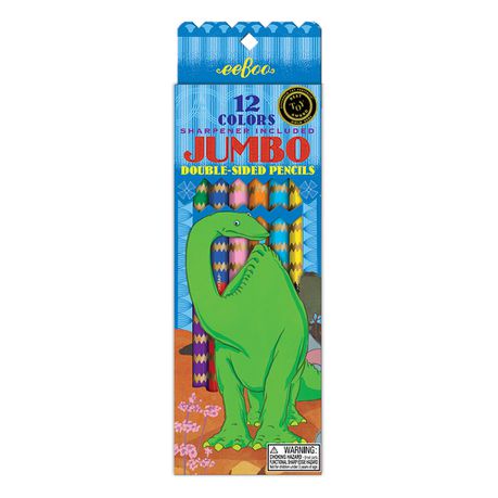 eeBoo Dinosaur 6 Double Sided Pencils Buy Online in Zimbabwe thedailysale.shop