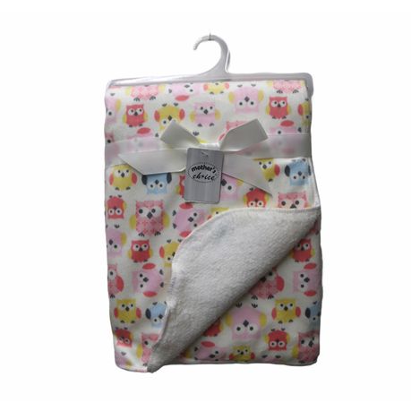 Baby Blanket  - Pink Owls Buy Online in Zimbabwe thedailysale.shop