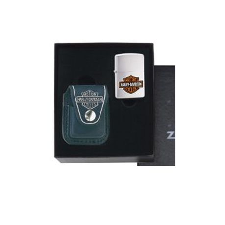 Zippo - Harley Davidson Black Pouch Gift Set Buy Online in Zimbabwe thedailysale.shop