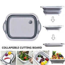 Load image into Gallery viewer, Foldable Cutting Board, Washing Bowl and Draining Basket With 3 Dish Cloths
