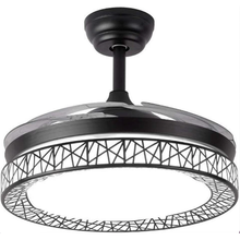 Load image into Gallery viewer, Bird-Nest Style Ceiling Fan With Retractable Blades And Remote
