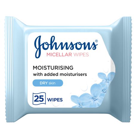 Johnson's Facial Wipes, Daily Essentials, Dry Skin, 25 pcs Buy Online in Zimbabwe thedailysale.shop