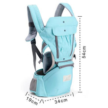 Load image into Gallery viewer, Hip Seat Breathable Mesh Baby Carrier - Light Green
