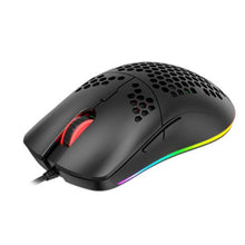 Load image into Gallery viewer, HAVIT Gamenote HONEYCOMB 6400DPI Lightweight RGB Gaming Mouse - Black
