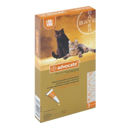 Advocate Small Cat 3 x 0.4ml - 1-4kg Orange Buy Online in Zimbabwe thedailysale.shop