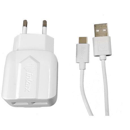 Dual Travel Charger & Data cable - Type- C Buy Online in Zimbabwe thedailysale.shop