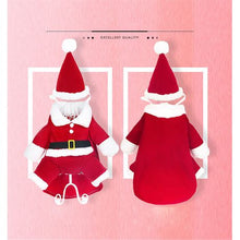 Load image into Gallery viewer, Pet 'Walking' Christmas Santa Costume with Arms and Hat Accessory - Large
