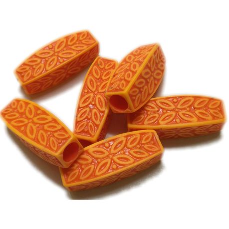 BEAD COOL - Plastic Bead - Hair Bead - 15pcs - Pettern engraved Buy Online in Zimbabwe thedailysale.shop