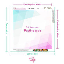 Load image into Gallery viewer, Diamond Painting DIY Kit,Full Drill, 40x40cm- Cat
