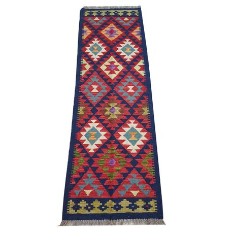 Gorgeous Handmade Maimana kilim 204 X 63m