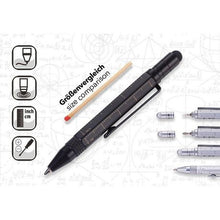 Load image into Gallery viewer, TROIKA Notepad A7 &amp; Mini Ballpoint Pen Toolkit LILIPAD+LILIPUT Black/Gold
