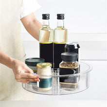 Load image into Gallery viewer, Kitchen Lazy Susan Divided Turntable Storage Container
