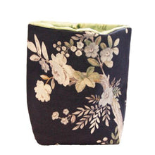 Load image into Gallery viewer, That&#39;s Sooo Pretty Fabric Flower Pot Navy Floral
